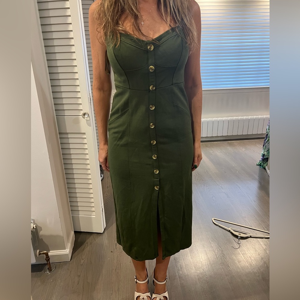 MAEVE by Anthropologie green dress, size 2